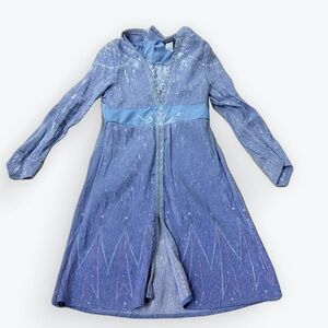 Disney Store Frozen Il Elsa Costume Girls Long Dress-Up Gown ~ Little Girl